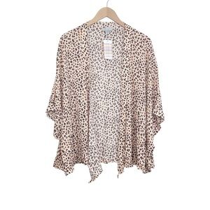 Allison Joy Leopard Print Kimono XS/S